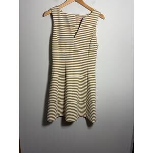 Lilly Pulitzer Brielle metallic gold and cream dress Size 8